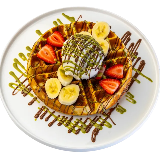 Belgian Waffle & Ice Cream